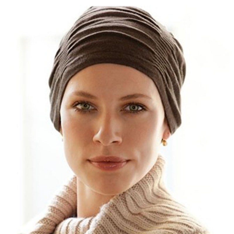 1410-187-027_Pañuelo Quimioterapia Dahlia Hat brown 42661 