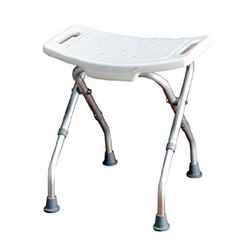 1912-063-011_Silla de baño sin respaldo plegable regulable_Silla de baño sin respaldo plegable regulable 