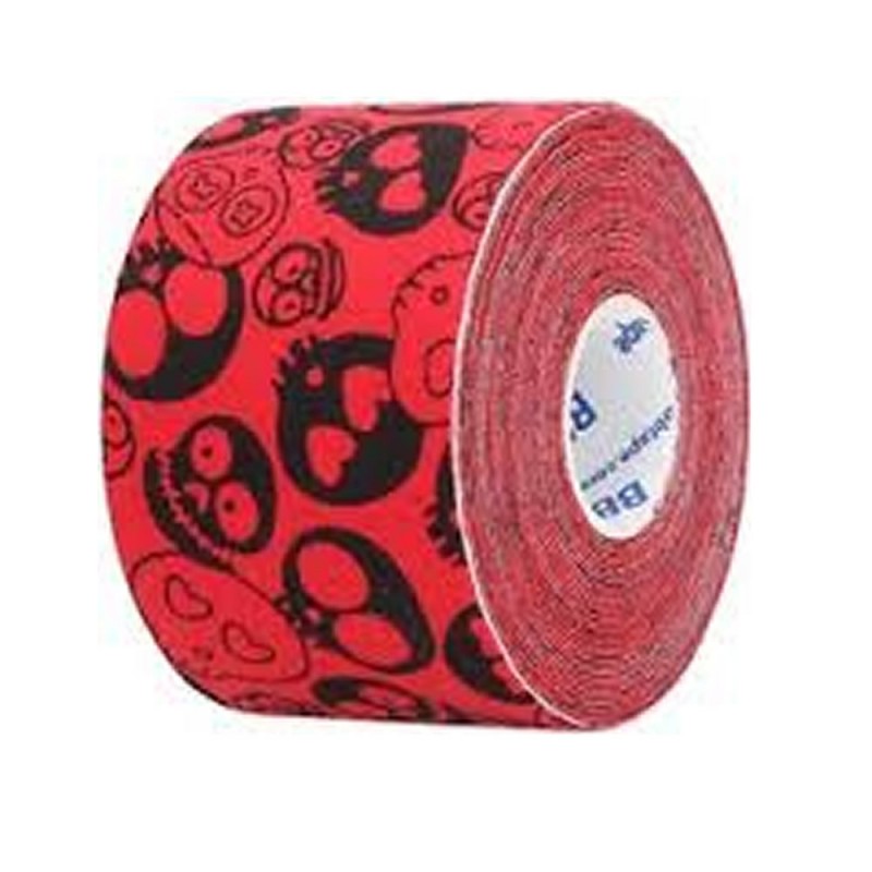 4910-300-015_Venda Tape Neuromuscular 5 x 5 Calavera roja