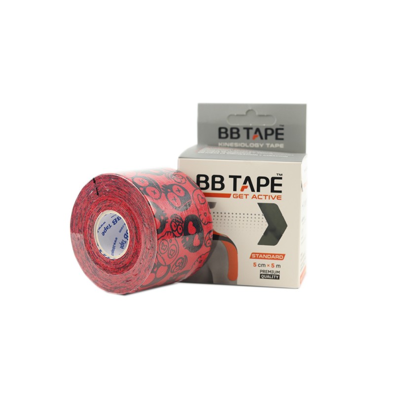 4910-300-015_02_Venda Tape Neuromuscular 5 x 5 Calavera roja