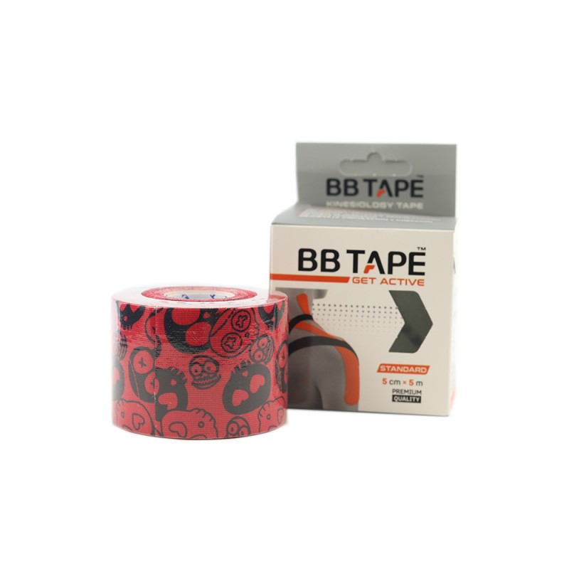 4910-300-015_03_Venda Tape Neuromuscular 5 x 5 Calavera roja