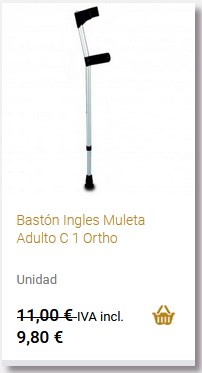 Bastón Inglés Adulto Ortho