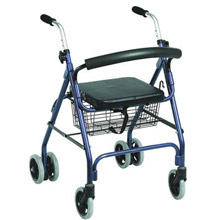 Rollator 4 Ruedas con Canasta