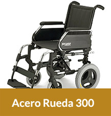 Sillas de Ruedas Plegables de Acero Ruedas 300