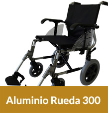 Sillas de Ruedas Plegables de Acero Ruedas 300