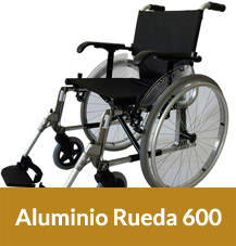 Sillas de Ruedas Plegables de Acero Ruedas 600