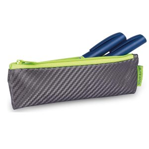 Estuche isotérmico color gris y lima