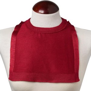 Pañuelo Protector de Traqueotomia Punto Burdeos