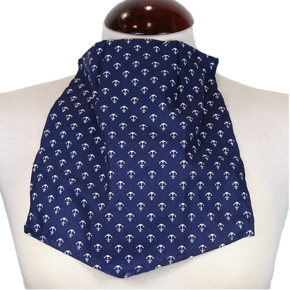 Pañuelo de Traqueotomía Azul Estampado Anclas