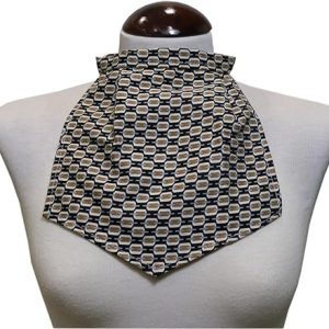 Pañuelo de Traqueotomía Negro Motivo Eslabones