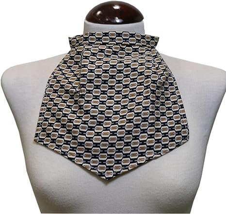 Pañuelo de Traqueotomía Negro Motivo Eslabones