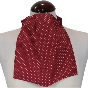 Pañuelo de Traqueotomía Punteado Rojo